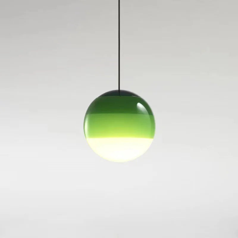 Modern Gradient Glass Ball LED Pendant Light - Creative Balloon Suspension