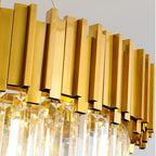 Golden Crystal Chandelier LED Lighting for Dinning Room