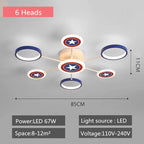Kids LED Cartoon Ceiling Light | Boys Girls Bedroom Decor Lamps