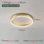 Nordic LED Ceiling Lamp 2023 - Modern Minimalist Bedroom Lighting