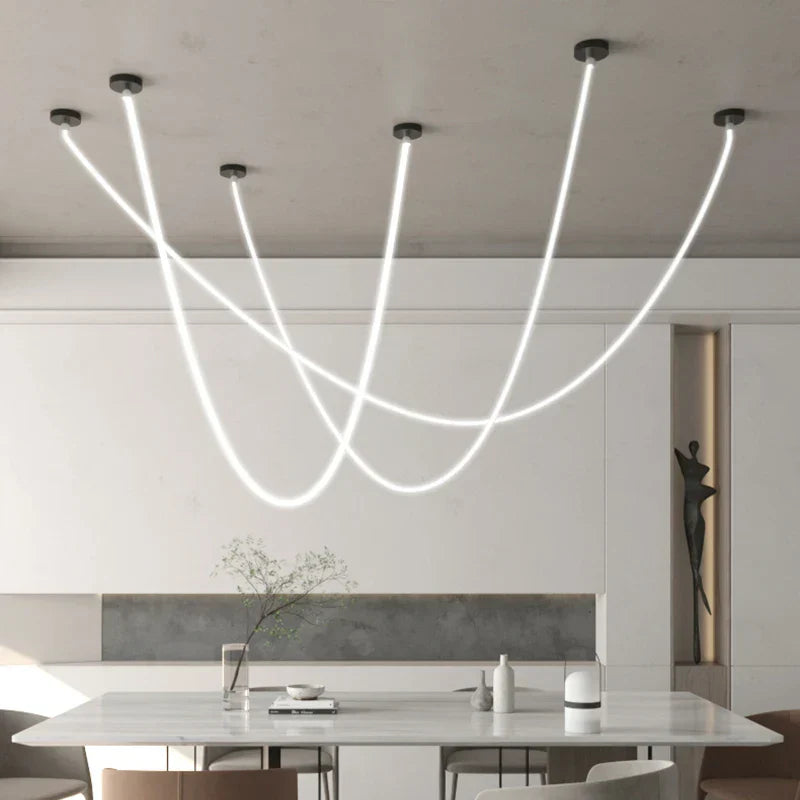 Nordic Hose LED Chandelier for Home Lighting in Dining Living Room Kitchen Bedroom