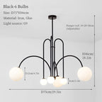 LED Pendant Chandelier for Living Room Bedroom Decor