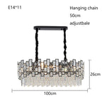 Modern Crystal Chandelier for High-End Living Room Decor Lighting
