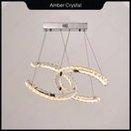 Modern LED Crystal Chandelier for Living Room, Restaurant - Creative Pendant Light