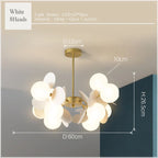 Scandinavian Chandelier: Colorful Magic Bean Tree Branch Light for Living Room