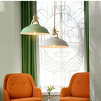 Vintage Pendant Ceiling Light for Home and Restaurant, Macaron Colors Hanging Lampshade