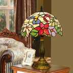 Dragonflys Tiffany Stained Glass Table Lamp Vintage Bedroom Desk Light