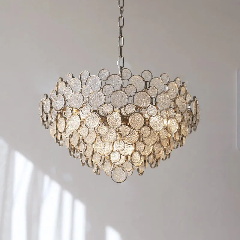 Glass Led Chandelier: Modern Luxury Designer Pendant Lights for Living Room, Bedroom, Study