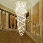 Crystal LED Ceiling Chandelier: Elegant Lighting for Home Decor & Living Spaces