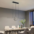 Modern LED Chandelier Remote Control Dimmable Hanging Lamp for Dining Room Kitchen