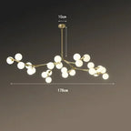 Modern Glass Ball Pendant Lamps - Elegant Indoor Chandelier for Living & Dining Room