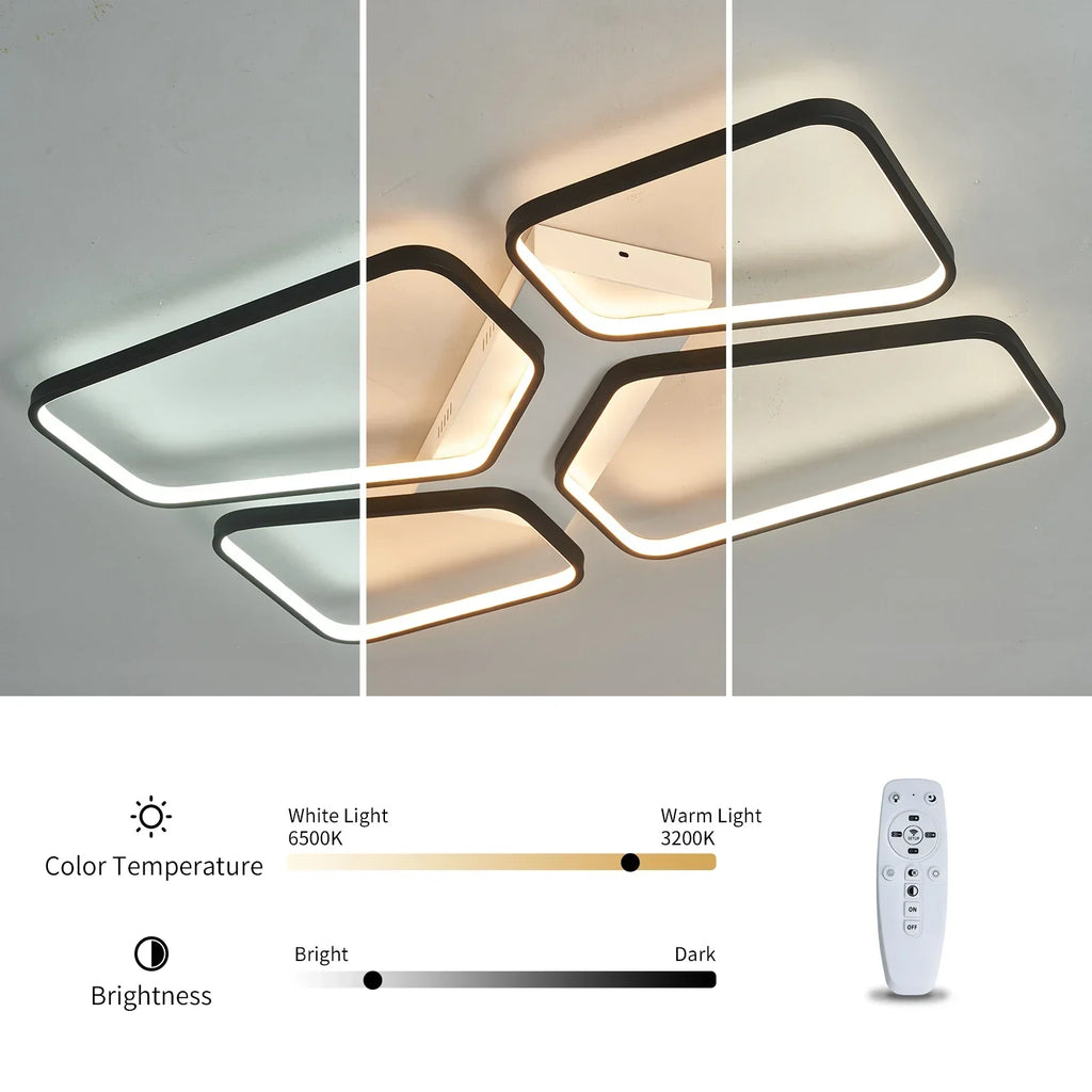 Modern LED Ceiling Light Fixture for Living Room & Bedroom Décor
