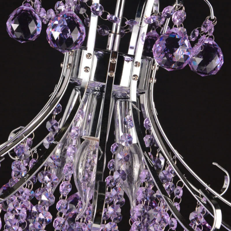 Modern Crystal Chandelier | Colourful Indoor Living Room Light Fixture