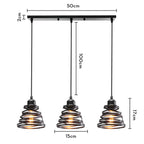 Industrial Wood Pendant Chandelier for Dinning Living Room Kitchen LED Fixture