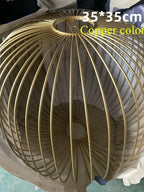 Modern LED Bird Cage Chandelier for Villa Living Room Dining Decor