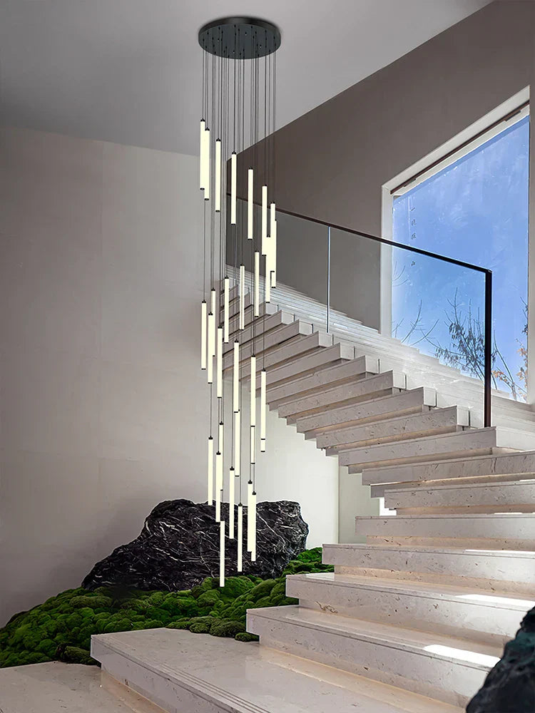 LED Staircase Chandelier for Home Hotel Hall Lighting