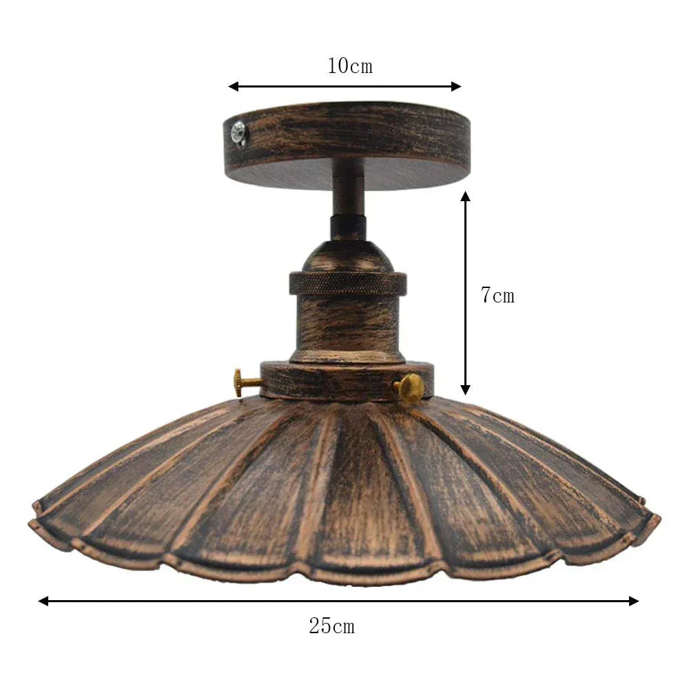 Vintage Industrial LED Metal Ceiling Chandelier Loft Decor E27 Light