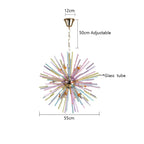 Dandelion Chandelier Glass Hanging Lighting for Kids Room, Bedroom, Dining Room