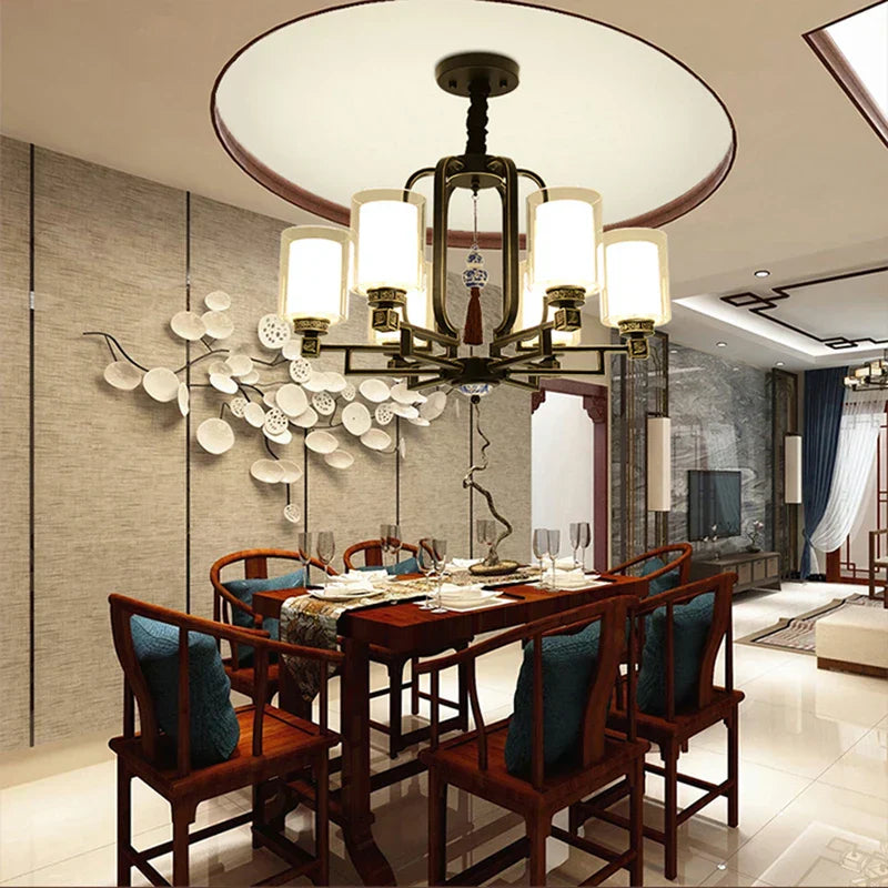 Simplistic Modern Chinese Style Living Room Chandelier