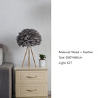 Nordic Feather Floor Lamp for Bedroom and Living Room Lighting