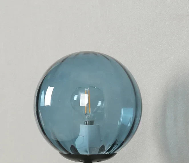 Glass Ball LED Wall Lamp Modern Bedroom Beside Light Fixture