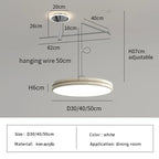 Nordic Swinging Arm LED Pendant Lights for Dining Table by Afralia™