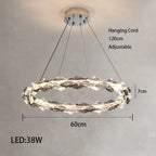 Modern Crystal LED Ceiling Chandelier Light Set for Stylish Indoor Lighting