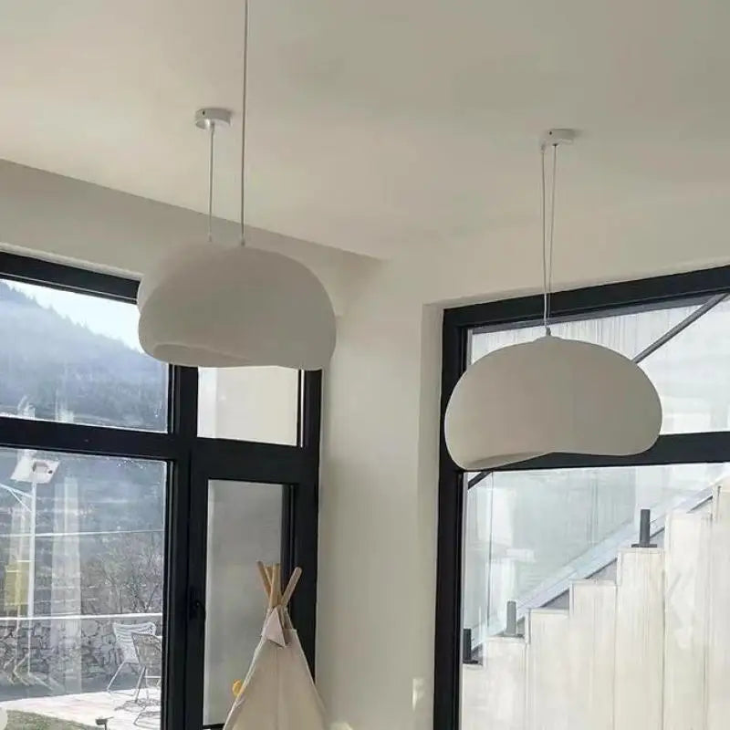 Nordic Cream Style Wabi Sabi LED Pendant Light - Retro Loft Design