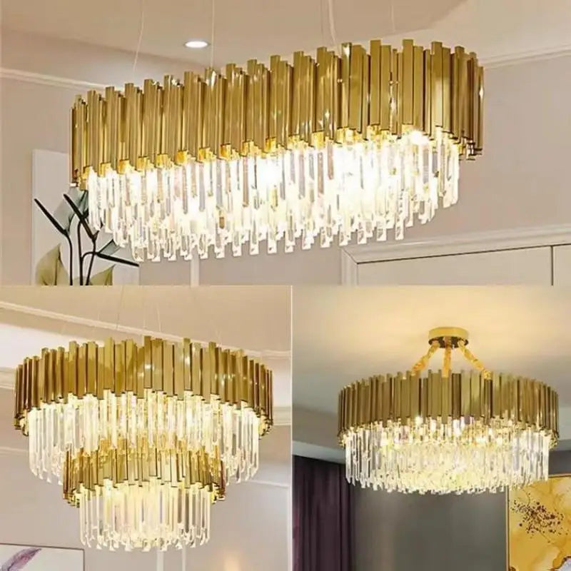 European Style Crystal Chandelier for Elegant Dining Room and Bedroom Lighting