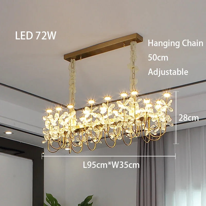 Butterfly Chandelier: Modern LED Dimmable Pendant Lamp Luxe Crystal Decor-Light 2024