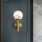 Copper Marble Ball Wall Lamp | Postmodern Luxury LED Lighting