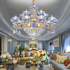 Crystal Candle Chandelier for Living Room, Bedroom, and Dining Room