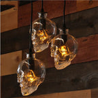 Skull Light Glass Sconce - Creative Nordic Design Wall LED Lamp