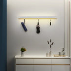 Acrylic LED Wall Lamps with Hooks for Bedroom Shelves & Background Wall Decor