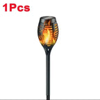 Solar Flame Torch Light for Garden Outdoor Decoration