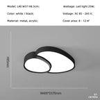 Smart LED Ceiling Lamp: Modern Round Dimmable Lights for Living Room and Bedroom