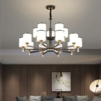 Glass Chandelier: Nordic Modern LED Hanging Light for Living Room and Bedroom