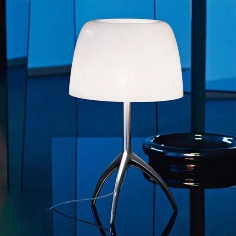 Lumiere Piccola Chrome Table Lamp Simple Bedroom Bedside Coffee Tables LED Light