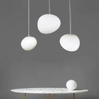 Glass Ball LED Pendant Light - Modern White Nordic Hanging Fixture
