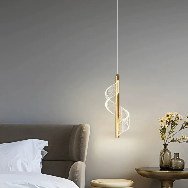 Silver LED Ceiling Pendant for Luxury Home Decor & Kitchen Lighting