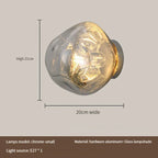 Glass LED Wall Lamp: Modern Lighting for Living Room, Hallway, Bedroom & Decor