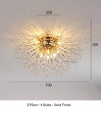 Dandelion Chandelier LED Pendant Lamp for Dining Room, Bedroom, Shops