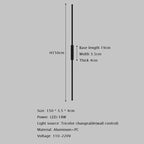 Tube Black Wall Sconces for Bedroom Living Room Corridor Mirror Vanity Lamp