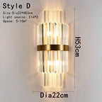 Gold Crystal Bracket Light: Stylish Lighting Fixtures for Home Wall Decor