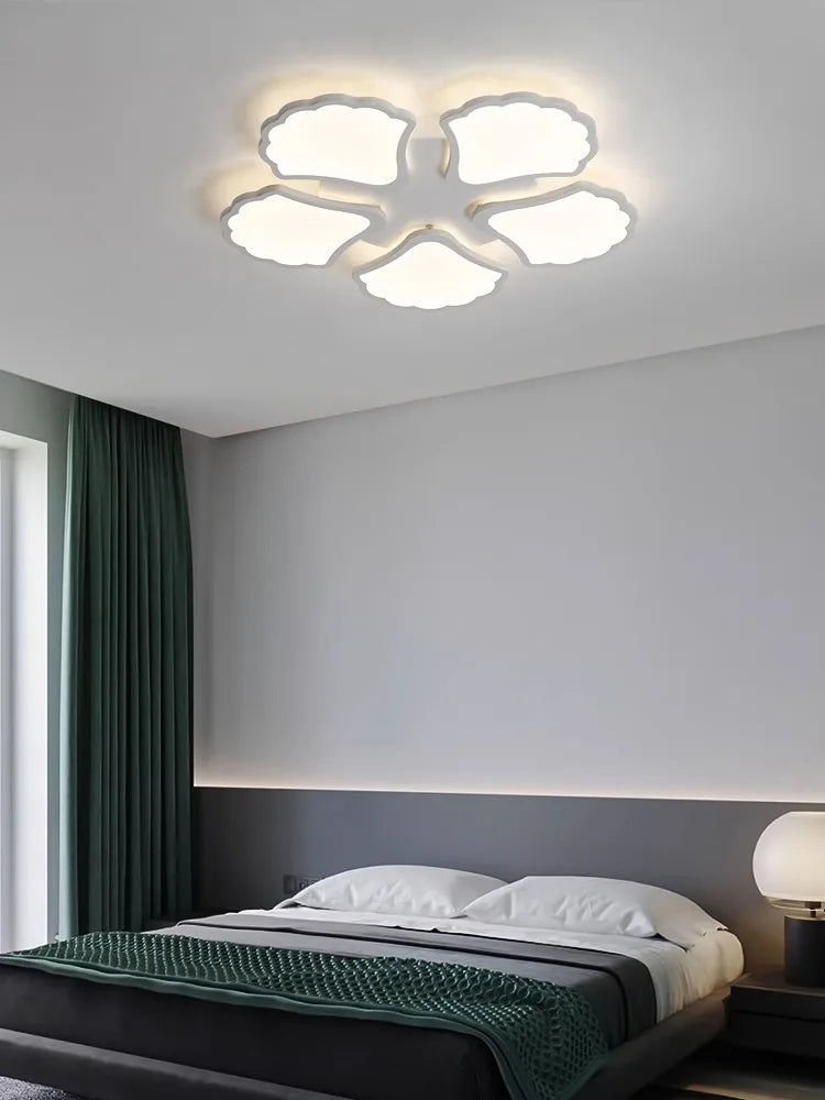 Ginkgo Biloba LED Ceiling Lamp Dimmable Minimalist Modern Indoor Light Fixtures