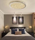 Crystal Ceiling Light for Home Living Room Bedroom, LED Bulbs Included