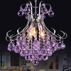 Modern Crystal Chandelier | Colourful Indoor Living Room Light Fixture