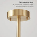 Crystal Chandelier: Modern Brass Luxury for Living Room & Bedroom