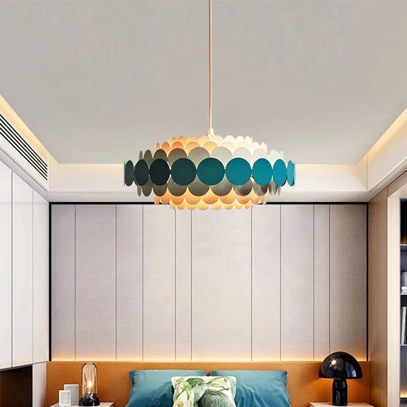 Modern Minimalist Ceiling Chandelier LED Pendant Light for Living Room Bedroom