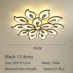 Modern LED Ceiling Light for Living Room, Bedroom, Study Room - Acrylic Chandelier Lamp Fixtures